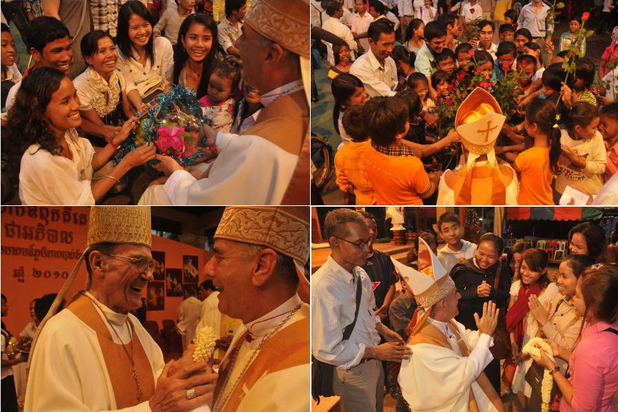 Diferentes momentos de la celebración del décimo aniversario de la Prefectura de Battambang.